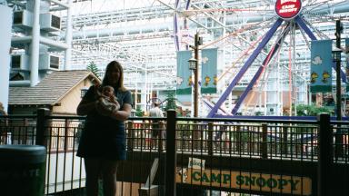 Three floors, I'm glad I don't walk yet!